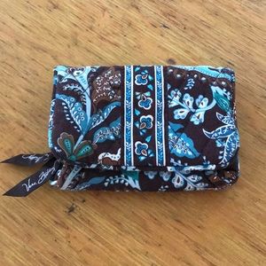 Vera Bradley Wallet Blue and Brown